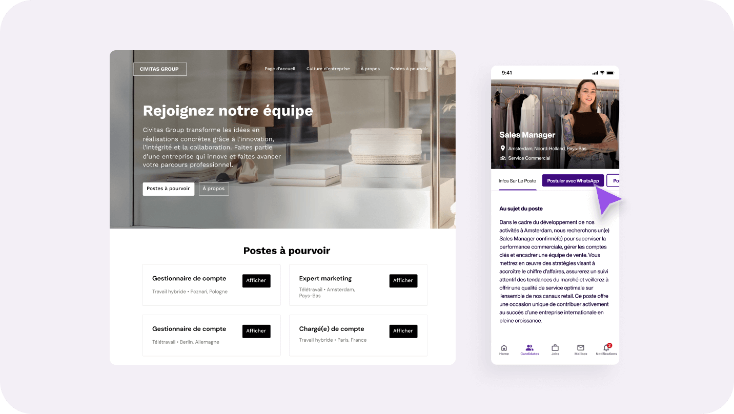 Simplifiez le processus de candidature