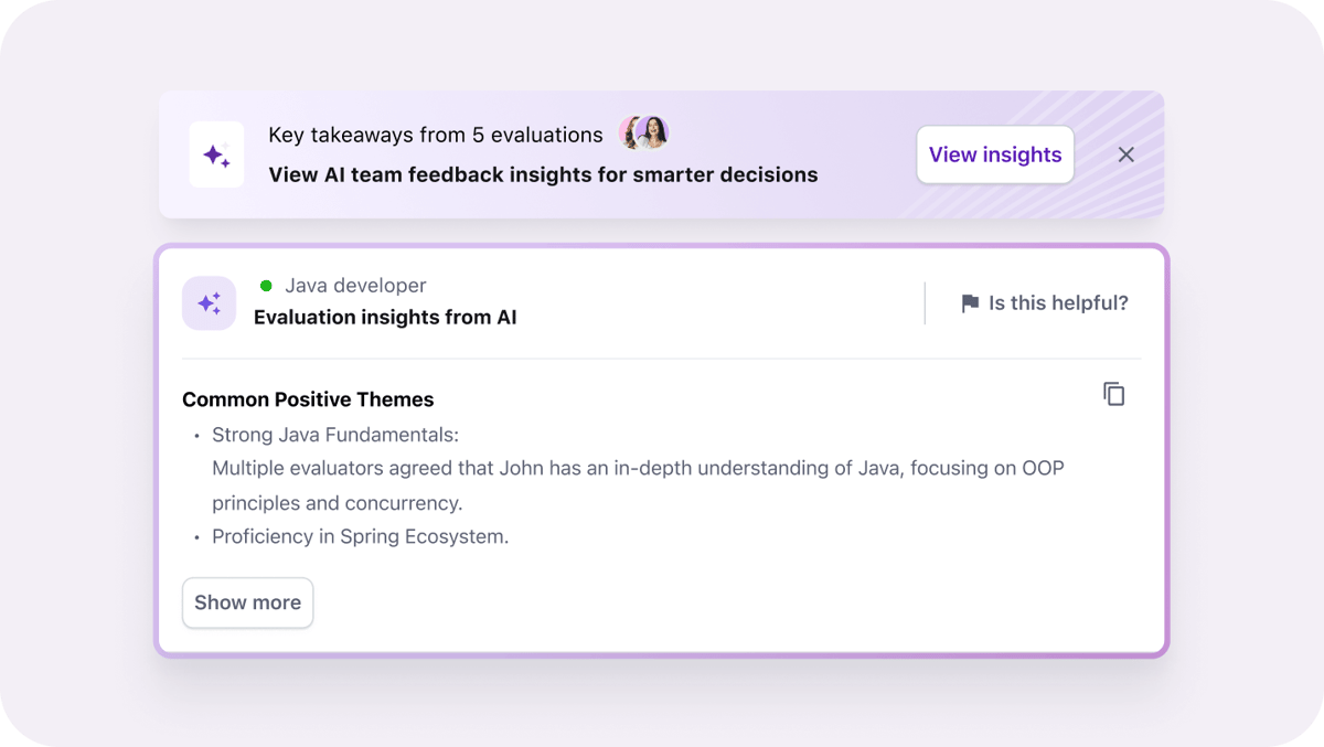 Evaluation insights