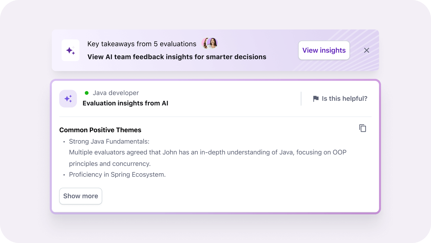 Evaluation insights