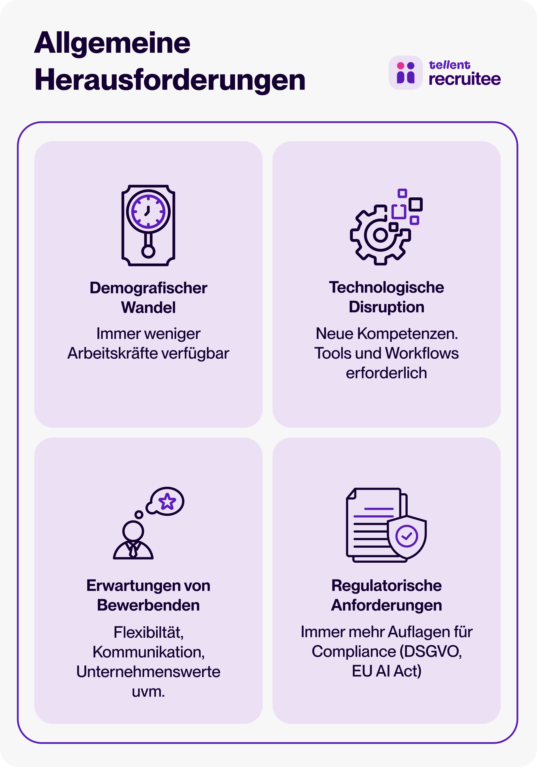 Allgemeine Herausforderungen im Recruiting