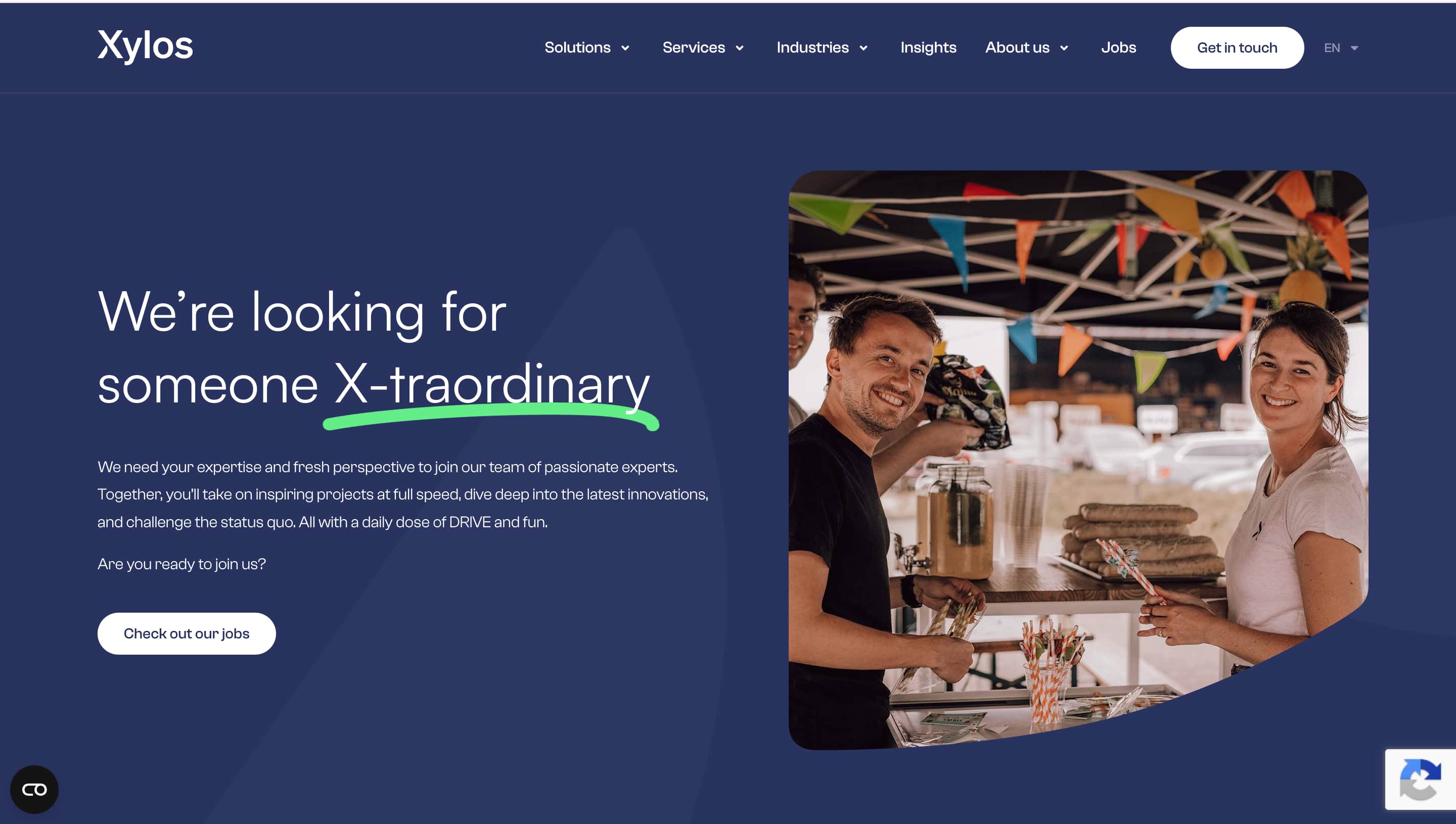 Xylos career page