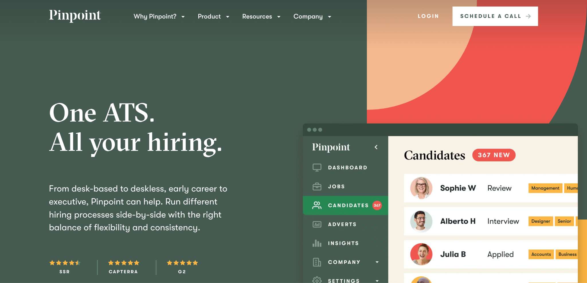 Pinpoint homepage