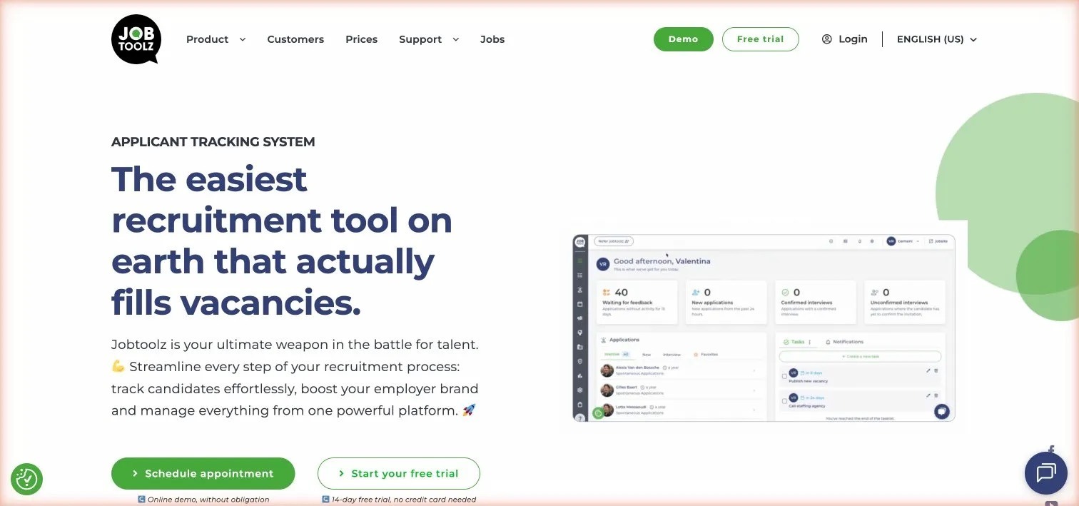 Jobtoolz's homepage
