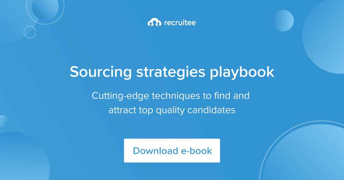 Sourcing with tech