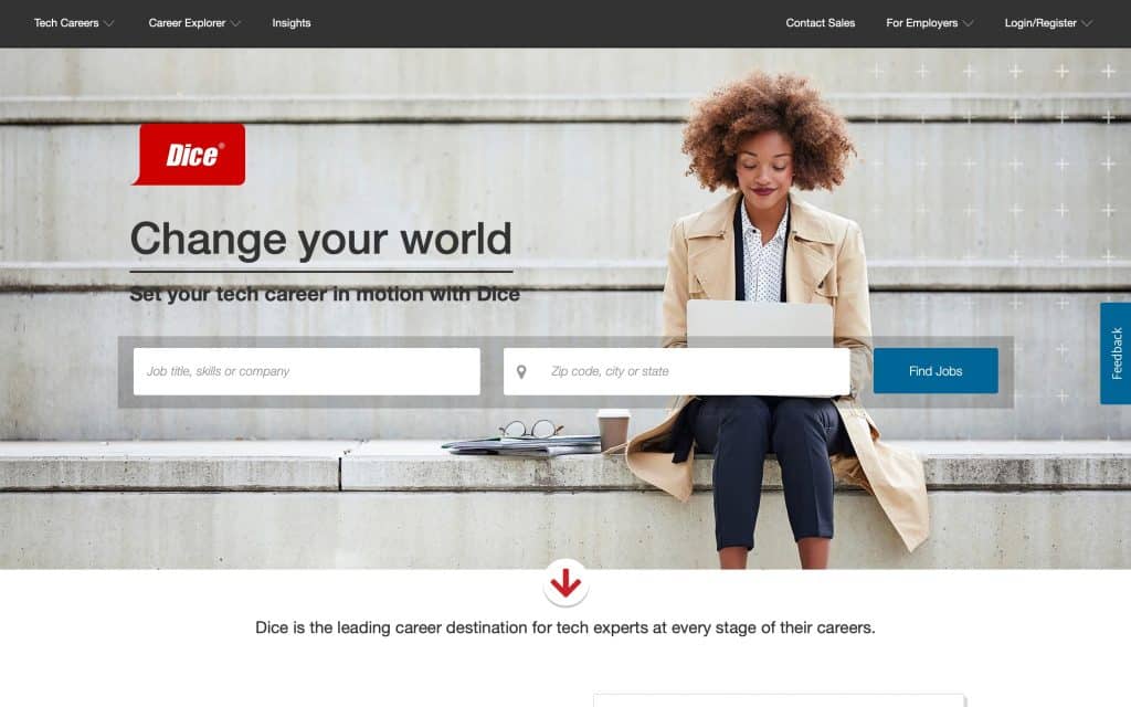 dice homepage